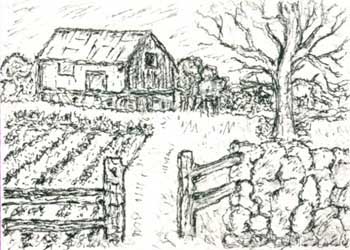 "Spring Valley" by Gary R. Stewart, Brookfield WI - Pen & Ink